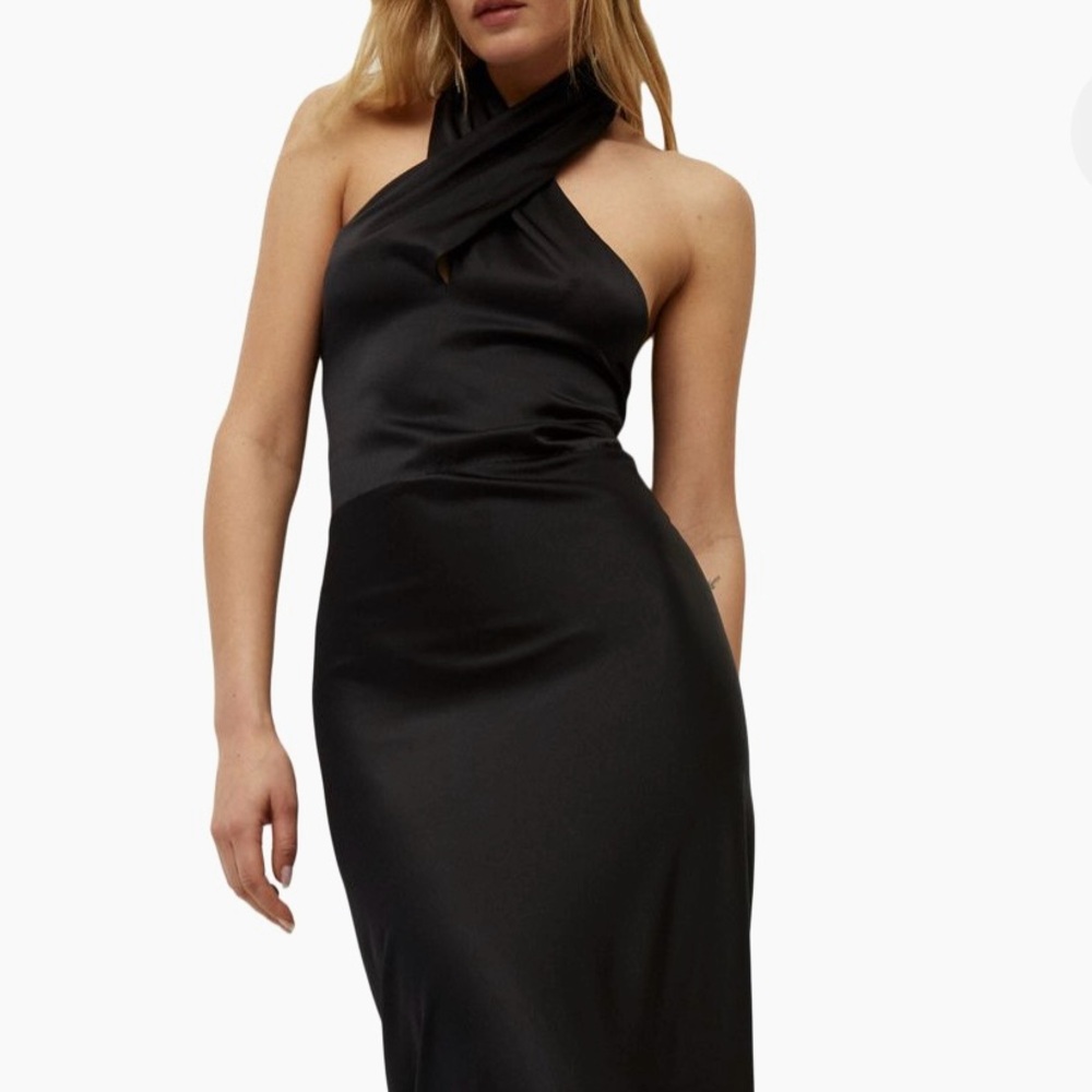 Veronica Beard's Alberta gown silk Halter neck Sleeveless